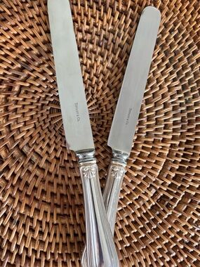 Tiffany & Co. Silver-Color Ornate Handle Dinner Knives